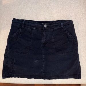 Croft & Barrow Black Mini Pencil Skirt Casual